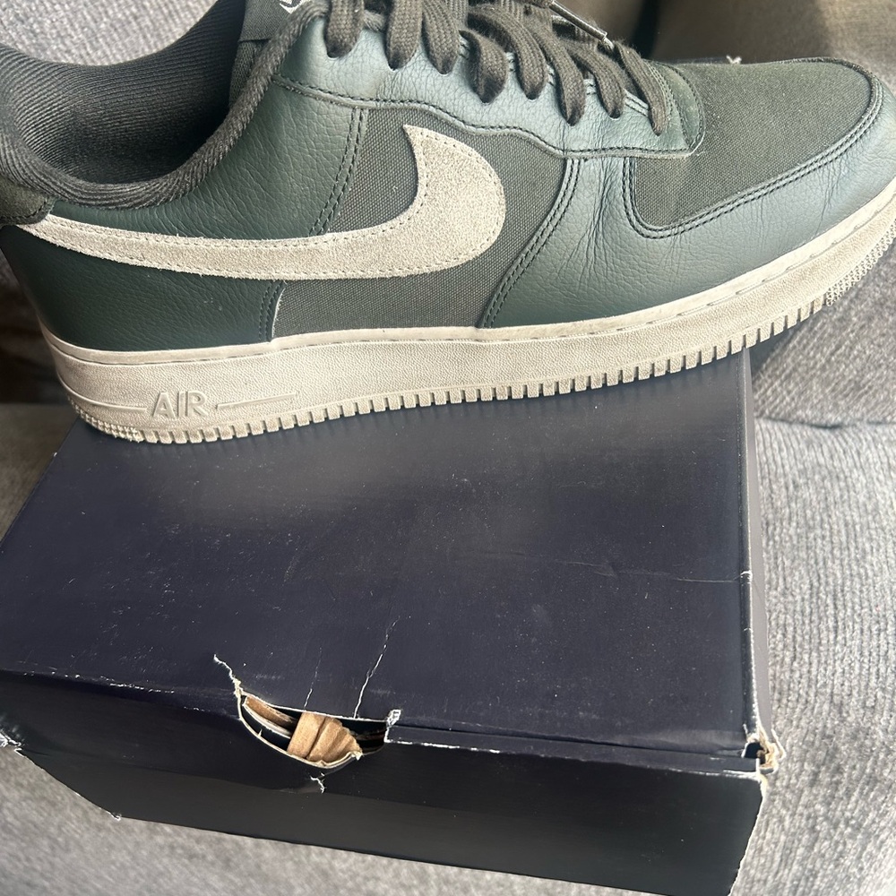 Nike Olive and Tan Air Sneakers